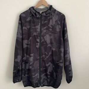 Captain Fin jacket size large black camo